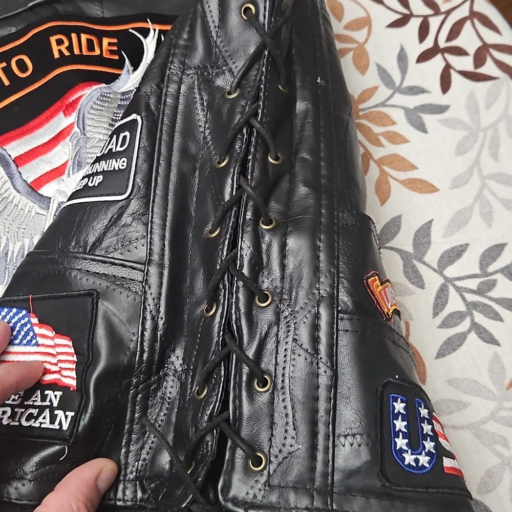 Diamond Supply Co. Black Leather Vest - Picture 15 of 16